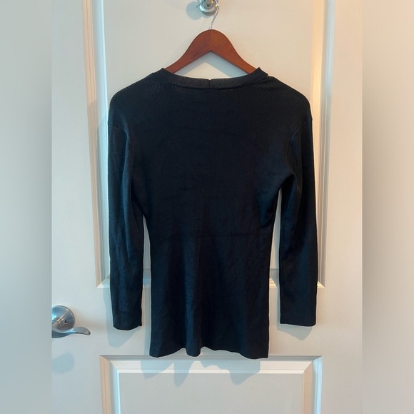 Chic Black Top with Tie Neck by L'AGENCE - Picture 6 of 16